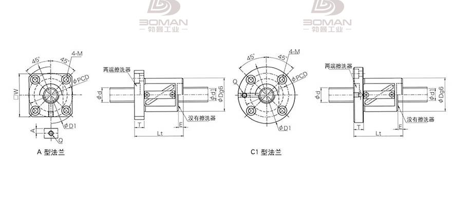 KURODA GR2505BS-AALR 日本黑田精工丝杠钢珠安装方法