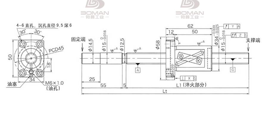 KURODA GG1520AS-BALR-0900A 黑田精工丝杆怎么安装