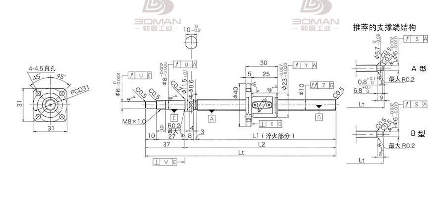 KURODA GP1002DS-EAFR-0320B-C3F 黑田丝杆下载