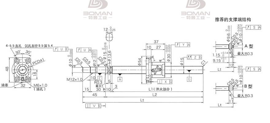 KURODA GP1502DS-BAPR-0300B-C3F 黑田丝杆型录