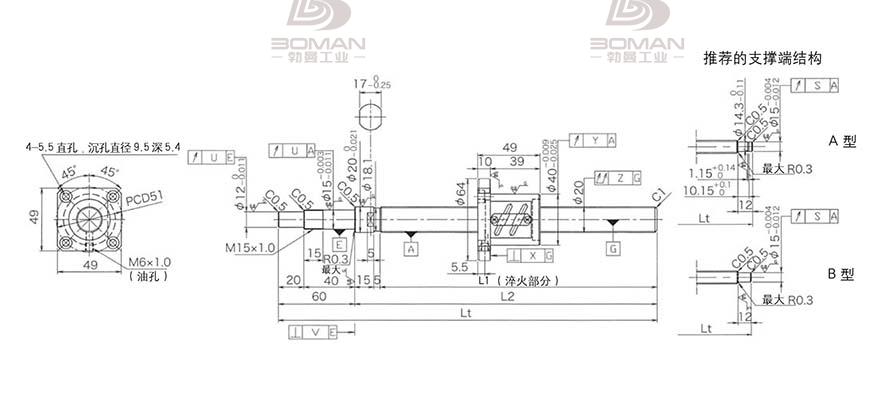 KURODA GP2004ES-AALR-1005B-C3S 黑田精工的滚珠丝杠是什么