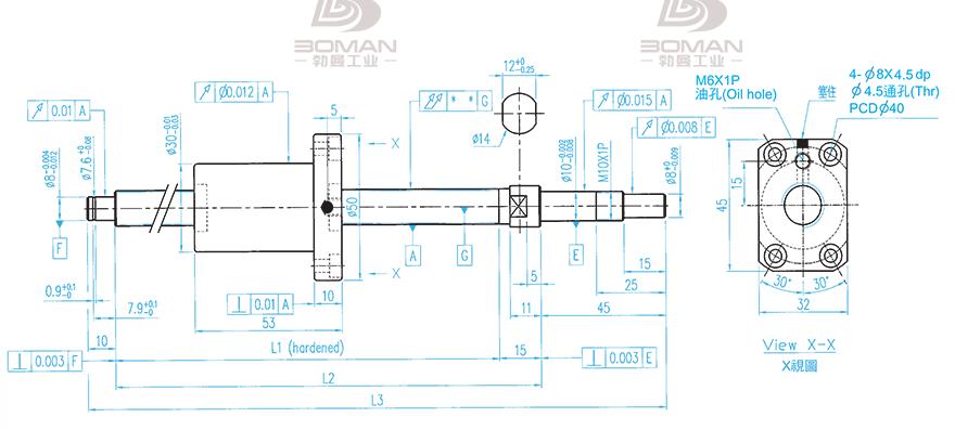 TBI XSVR01210B1DGC5-380-P1 tbi滚珠丝杠型号说明