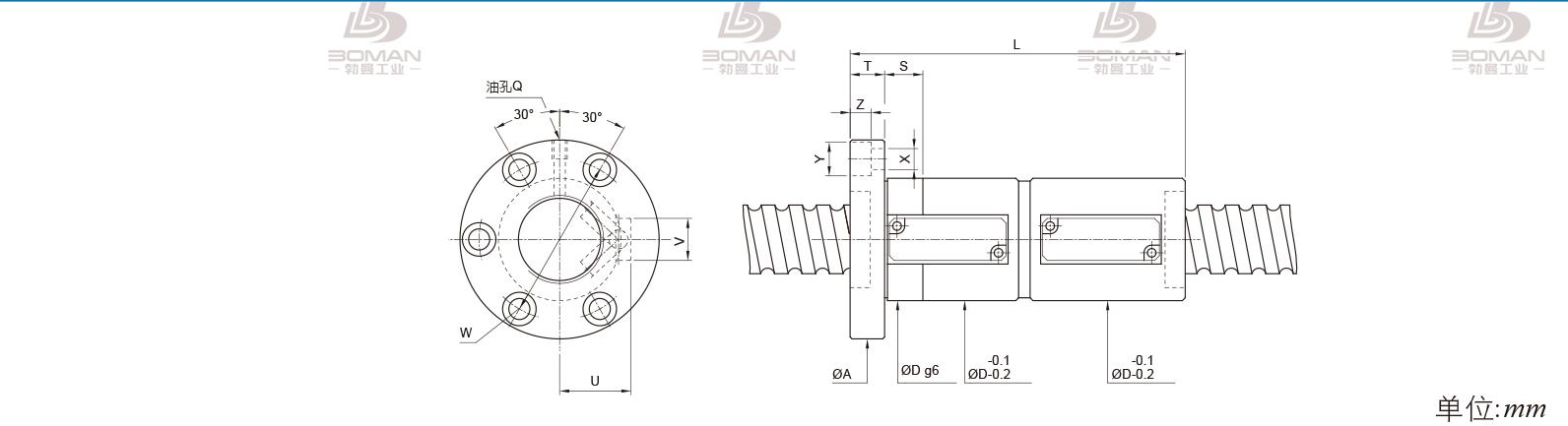 PMI FDVS3216-3.5 pmi银泰丝杆图纸