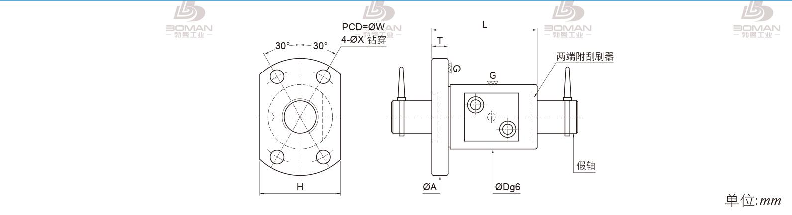 PMI FSMW00801X-2.5P PMI丝杠反相器更换