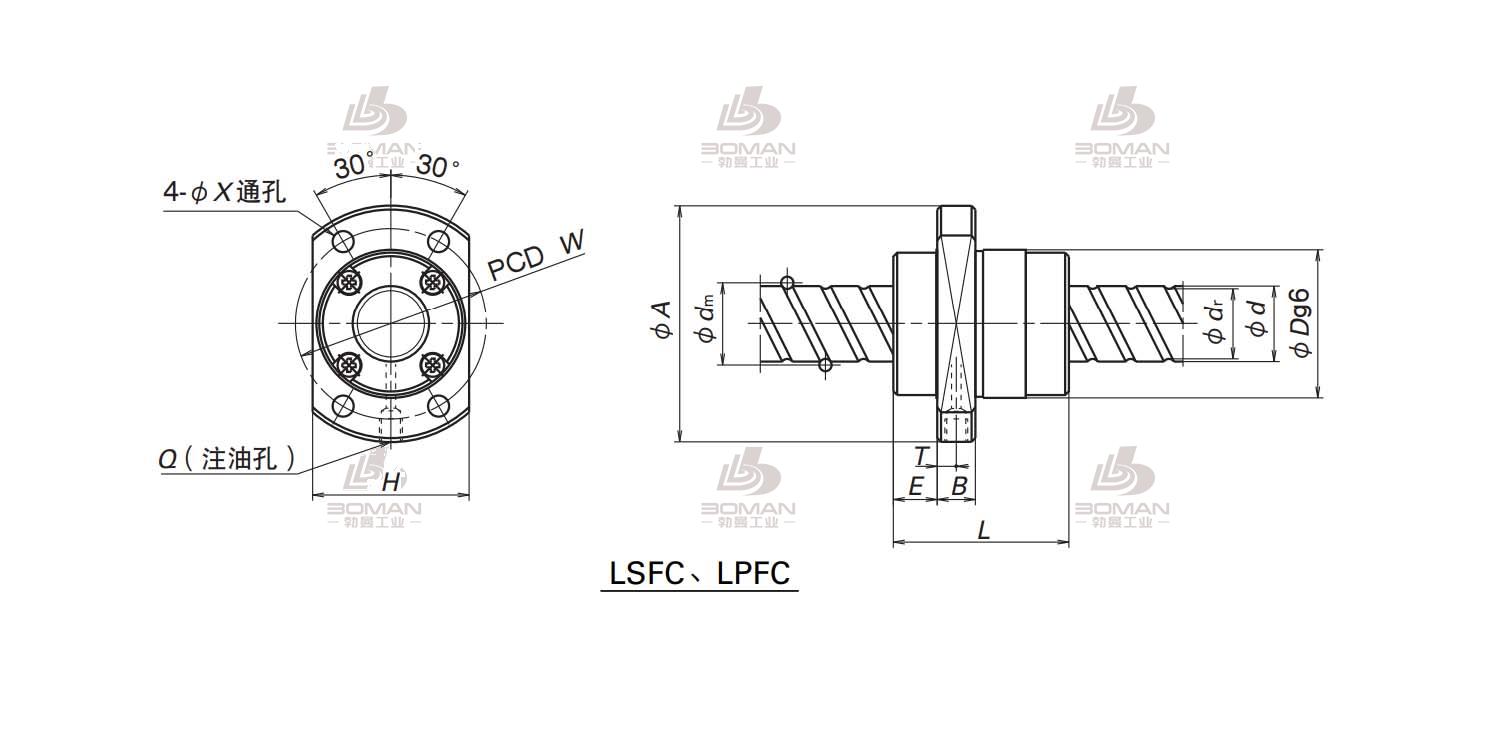 NSK LSFC4040-6-UPFC滚珠丝杠