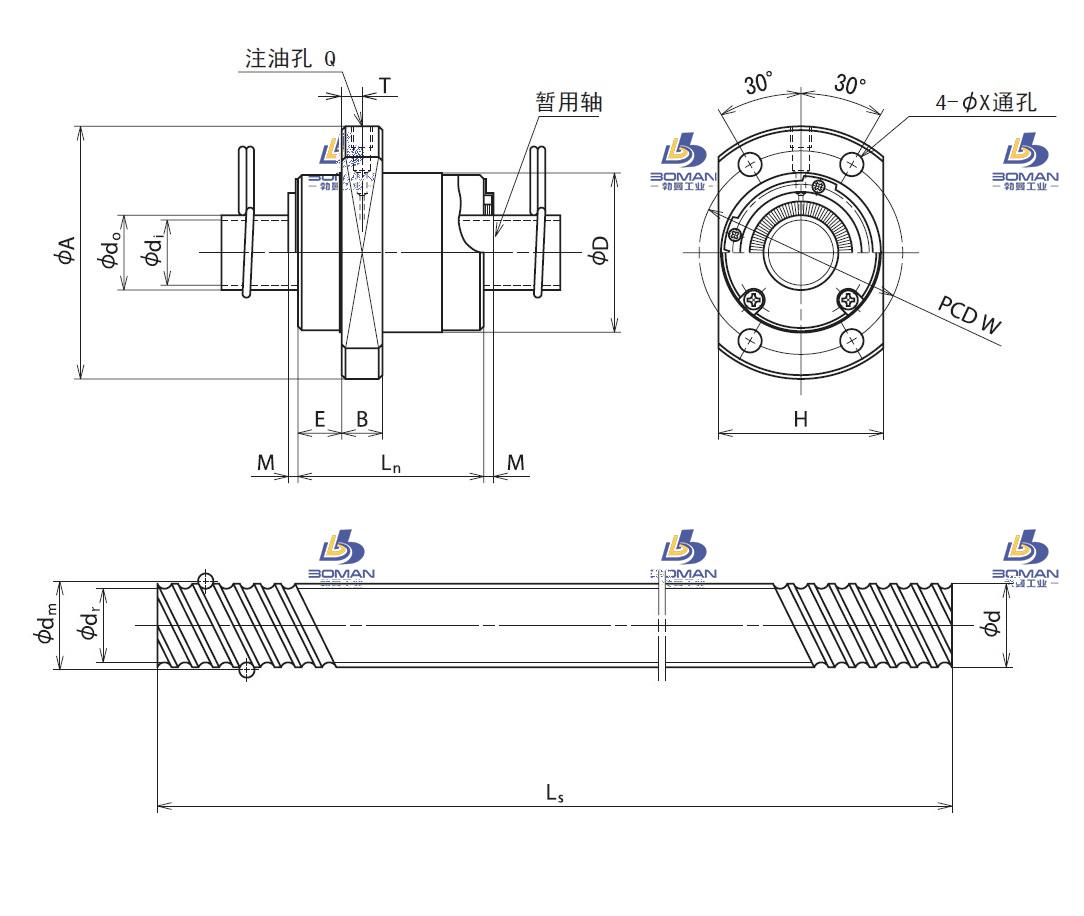 NSK RNFCL4040A6S尾料(单螺杆1520/1520)-RNFCL轧制丝杠