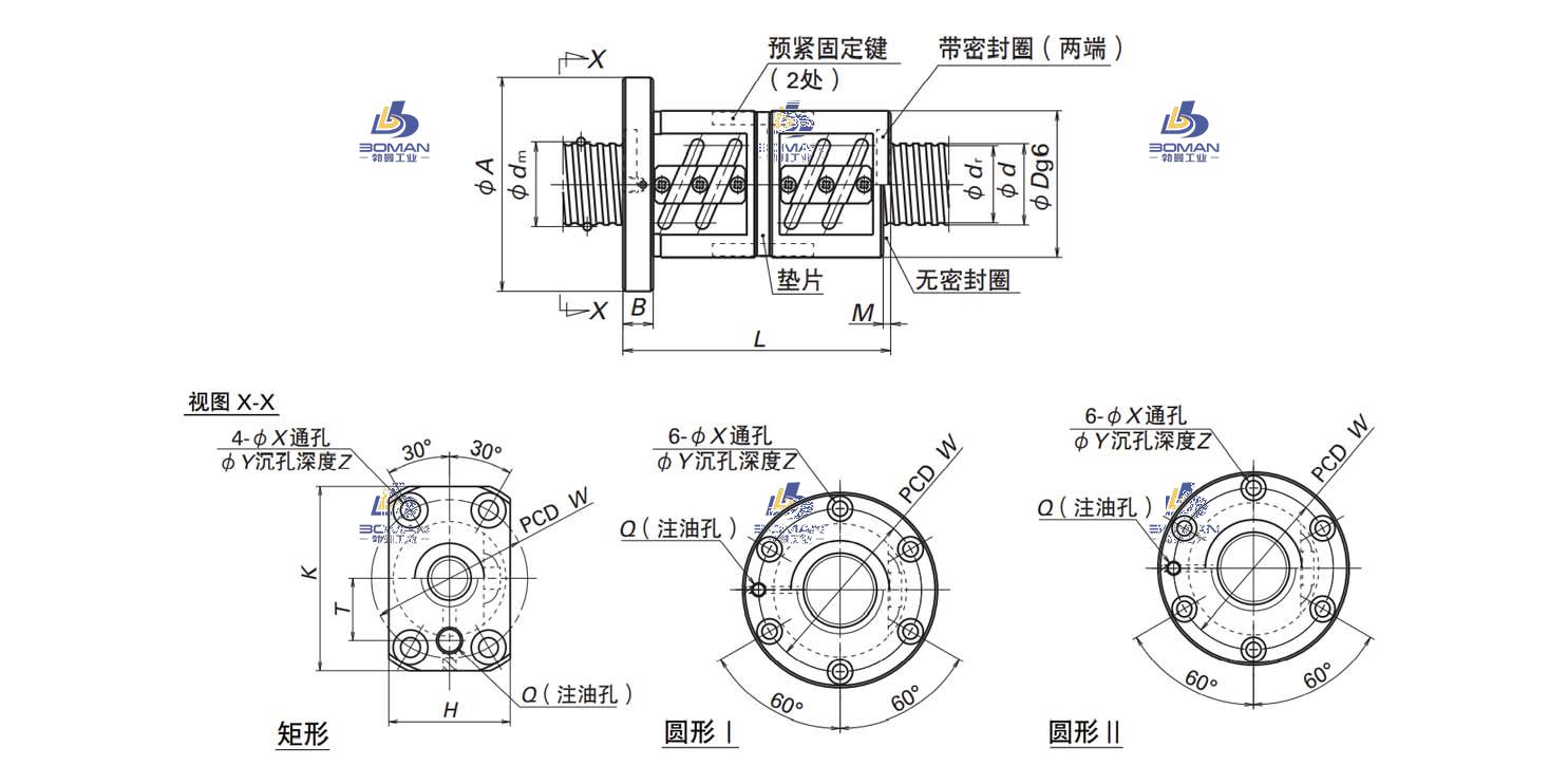 DFT1606-3-DFT滚珠丝杠