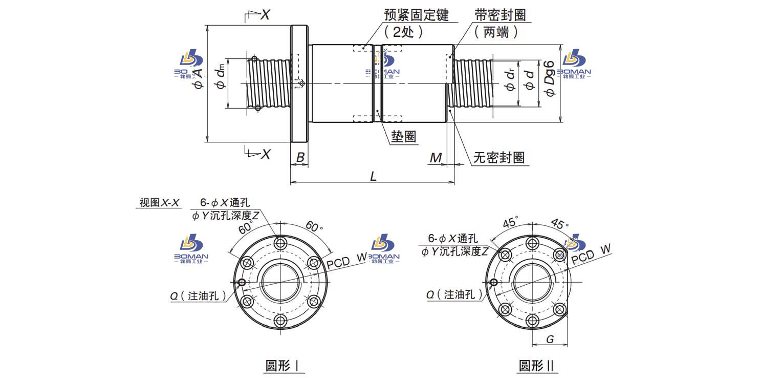 DFD6312-4-NSK MPFD滚珠丝杠