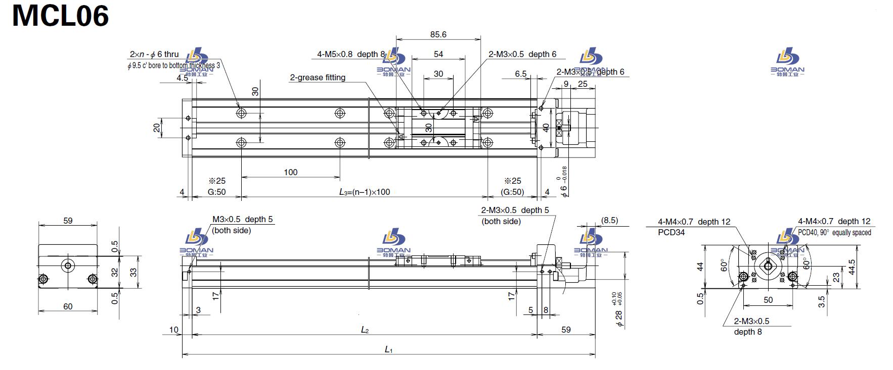 MCL06020H10K-NSK直线模组