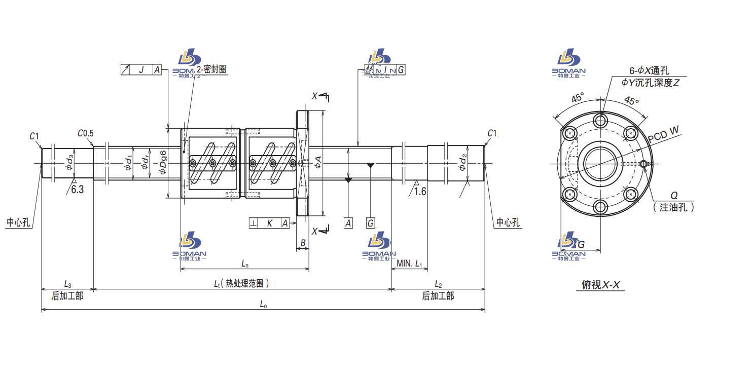 W4025SS-2D-C5Z12-NSK FS滚珠丝杠