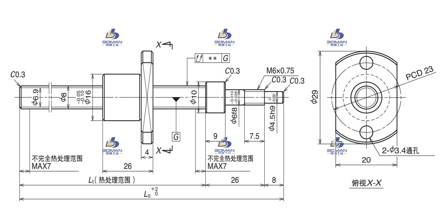NSK RMA0802C7S-280-RNFCL滚珠丝杠